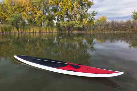 epoxy fiberglass paddle board